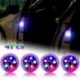 Piros - 4db automatikus érzékelő funkciós autó 5 LED-es nyitott ajtó figyelmeztető lámpa villogó villogása ütközés