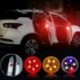 Piros - 4db automatikus érzékelő funkciós autó 5 LED-es nyitott ajtó figyelmeztető lámpa villogó villogása ütközés