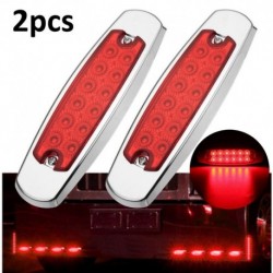 Piros - 2PCS VÖRÖS 6,2 &quot 12 LED-es 24 V-os oldalsó jelzőfény könnyű teherautó pótkocsi világítás carro Gyors