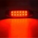 Piros - 2PCS VÖRÖS 6,2 &quot 12 LED-es 24 V-os oldalsó jelzőfény könnyű teherautó pótkocsi világítás carro Gyors