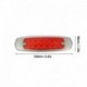 Piros - 2PCS VÖRÖS 6,2 &quot 12 LED-es 24 V-os oldalsó jelzőfény könnyű teherautó pótkocsi világítás carro Gyors