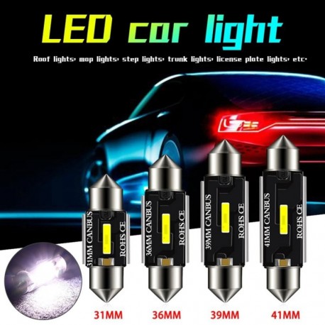Hajók: Kínából - Praktikus 4 típusú 2db 12V / 24V LED izzó 1860 CSP Canbus White 6000K belső kupola térkép fény