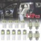 Led Lights készlet - AKCIÓ 13db fehér automatikus LED izzók 12V autó belső lámpák a kupola rendszámtábla-lámpához