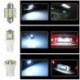 Led Lights készlet - AKCIÓ 13db fehér automatikus LED izzók 12V autó belső lámpák a kupola rendszámtábla-lámpához
