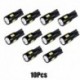 10db objektív - T10 LED izzó 5630 SMD nagy teljesítményű belső izzó oldalsó helyzetjelző lámpákhoz olvasólámpák