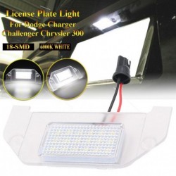 1db 6000K fehér 18-SMD LED rendszámtábla világítás Dodge Charger Challenger Chrysler 300-hoz
