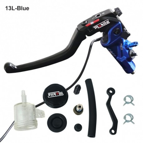 Ezüst - CNC motorkerékpár fék hidraulikus főhenger kábel tengelykapcsoló radiális fékpumpa 22 mm-es univerzális Honda