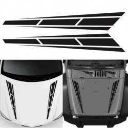 Autóverseny csíkok matrica fekete vinil teherautó motorháztető matrica első matricák 4,5 &quot x 31,5&quot  gyors