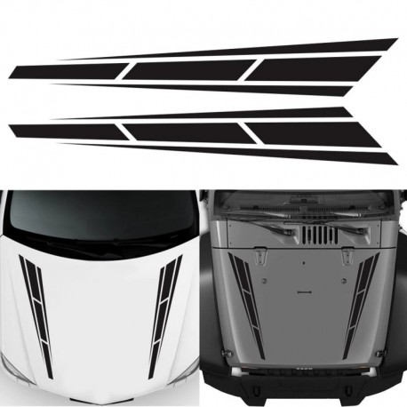 Autóverseny csíkok matrica fekete vinil teherautó motorháztető matrica első matricák 4,5 &quot x 31,5&quot  gyors