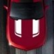fehér - 2db vízálló autócsík matrica fekete autóverseny autó motorháztető csík matrica vinil motorháztető matrica