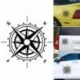 Színes terepjáró iránytű matrica motorháztető grafikus vinil autó Autós matrica Tartósság Gyors szállítás CSV