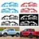 2 db grafikus vinil 4X4 OFF ROAD autós matrica Pickup teherautó matrica D-MAX Navara készülékhez