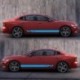 fehér - Autó matricák Ajtó oldalsó szoknya Vinyl Wrap Verseny matricák Autó Tuning kiegészítők