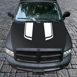 fehér - 2db / szett fekete autós versenyautó автомобильные товары motorháztető csíkos matrica vinil