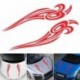 Hajók: Kínából - 2020 Car Flame Stripes Black Vinyl Truck Hood Decal Front matricák carro voiture Gyors szállítás CSV