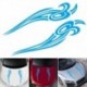 Hajók: Kínából - 2020 Car Flame Stripes Black Vinyl Truck Hood Decal Front matricák carro voiture Gyors szállítás CSV