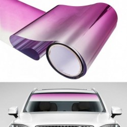 Rózsaszín - Autó ablak napellenző szalag árnyalatú film elülső szélvédő védi az árnyékoló UV sugarakat matrica