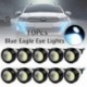 10 kék DC 12V 15W Eagle Eye LED nappali futás DRL Backup könnyű autó szikla lámpa