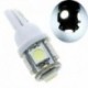 15db autó T10 fehér LED 5050 5smd éklámpa W5W 194 168 2825 158 192 12V Gyors szállítás CSV