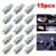15db autó T10 fehér LED 5050 5smd éklámpa W5W 194 168 2825 158 192 12V Gyors szállítás CSV