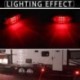 10db Zöld - Autó LED-es lámpák 10-30V 6 LED-es oldalsó helyzetjelző lámpák Figyelmeztető lámpák teherautó