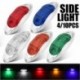 10db kék - Autó LED-es lámpák 10-30V 6 LED-es oldalsó helyzetjelző lámpák Figyelmeztető lámpák teherautó