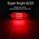 10db piros - Autó LED-es lámpák 10-30V 6 LED-es oldalsó helyzetjelző lámpák Figyelmeztető lámpák teherautó