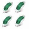 4db Zöld - Autó LED-es lámpák 10-30V 6 LED-es oldalsó helyzetjelző lámpák Figyelmeztető lámpák teherautó