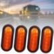 1db sárga - A LEGJOBB AKCIÓ 10-30 V-os LED-es lámpák 6 LED-es állítható oldalsó helyzetjelző lámpák figyelmeztető