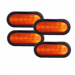 4db sárga - A LEGJOBB AKCIÓ 10-30 V-os LED-es lámpák 6 LED-es állítható oldalsó helyzetjelző lámpák figyelmeztető