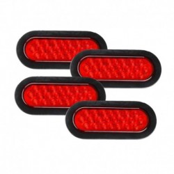 4db piros - Autós kiegészítők 10-30V-os LED-es lámpák 22 LED-es állítható oldalsó helyzetjelző lámpák