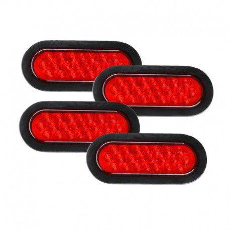 4db piros - Autós kiegészítők 10-30V-os LED-es lámpák 22 LED-es állítható oldalsó helyzetjelző lámpák