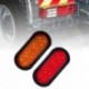 1db sárga - Autós kiegészítők 10-30V-os LED-es lámpák 22 LED-es állítható oldalsó helyzetjelző lámpák
