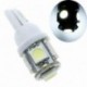 3PCS - Kedvezmény! 3PC autós LED-izzó 5050 éklámpa izzó T10 fehér LED 5050 5-SMD LED-izzók W5W 194 168 2825 158 192 12V