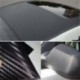Fekete - Többcélú vízálló 3D-s autó belső kiegészítők beltéri panel fekete szénszálas vinil csomagolás matrica