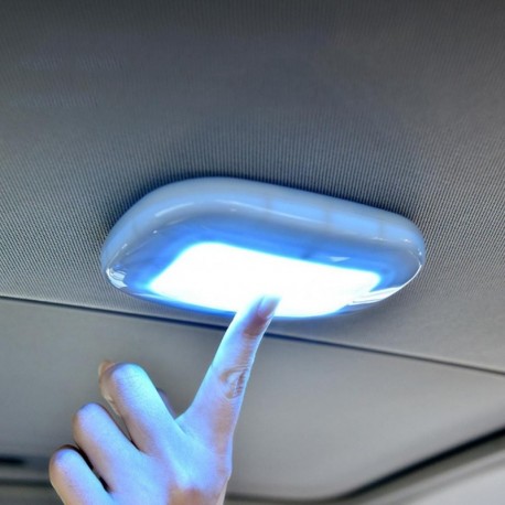 Új 10 LED-es autós belső olvasólámpa, újratölthető nyomólámpa, bárhová ragasztható LED éjszakai fény, hátsó