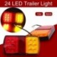 12V 1pár - 12V DC LED hátsó ajtó féklámpa vízálló, ütésgátló pótkocsi teherautó led lámpák autó lámpa