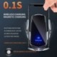 Zafír 1 készlet - 15 W / 10 W / 7,5 W / 5 W automatikus rögzítő QI vezeték nélküli autós töltő tartó tartó