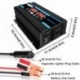 fekete - 4000 W-os digitális autó inverter 12 V-tól 220 V-ig módosított szinuszhullámú inverter feszültség átalakító