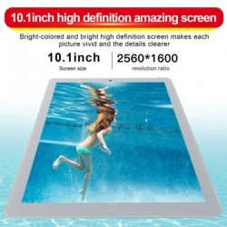 P10 Fashion Tablet 10.1 hüvelykes HD nagyképernyős Android 8.10 változat Divat hordozható tabletta 6G   128G Fehér tábla