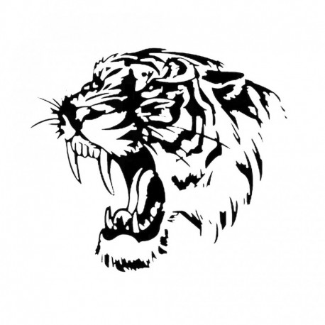 Fényvisszaverő autó matrica matricák TIGER motorháztető autó és motorkerékpár oldalsó autó matricák autóstílus