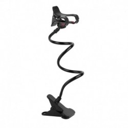 Lusta polcos ágy melletti mobiltelefon tartó klip az okostelefon állítható állványtartó asztalhoz, hosszú