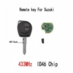 Autós távvezérlő kulcs SUZUKI SWIFT SX4 ALTO VITARA IGNIS JIMNY Splash 433MHz ID46 chiphez