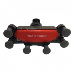 Piros - Csúszásgátló automata markolatú autótelefon-tartó állvány szellőző gravitációs konzol ezüst piros fekete