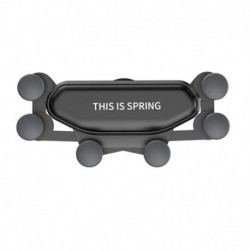 fekete - Gravitációs autótartó telefonhoz az autó szellőzőnyílásának rögzítéséhez Nincs mágneses mobiltelefon