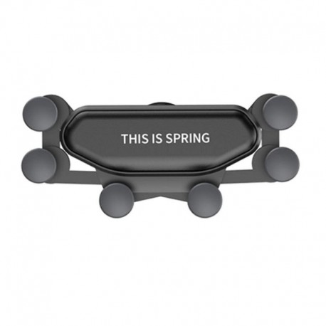 fekete - Gravitációs autótartó telefonhoz az autó szellőzőnyílásának rögzítéséhez Nincs mágneses mobiltelefon