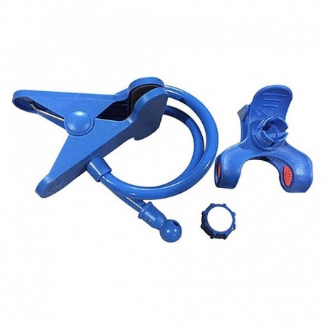 Fekete - Univerzális mobiltelefon libatartó állvány tartó stentel rugalmas ágy asztali asztali klipsz konzol telefon