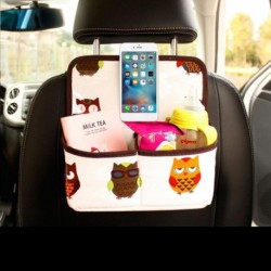 2. stílus - Autó hátsó üléstámla tároló táska függő zsebtáska szervező Automatikus raktározás takarítás belső