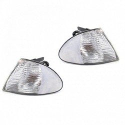 fehér - Sarokfény-kanyar figyelmeztető lámpa bal és jobb oldali autókiegészítő fényhéjjelző lámpa tiszta