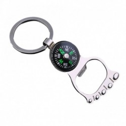 Lábbal Iránytű Sörösüveg Kulcstartó Kreatív Fém Dekoráció Kulcstartó Medál Dísz Karácsonyi Ajándék Unisex